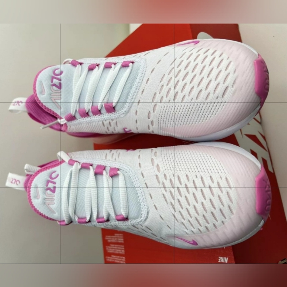 NIKE AIR MAX 270S PREMIUM WHITE-PINK WOMEN'S US SIZE 7.5 BRAND NEW IN BOX - Picture 8 of 10